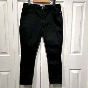 Frame Le High Skinny Black Coated Jeans Pants Size 31